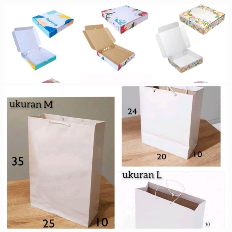 

INDOBAYI Kardus Box Kotak Kado Paper Bag Tas