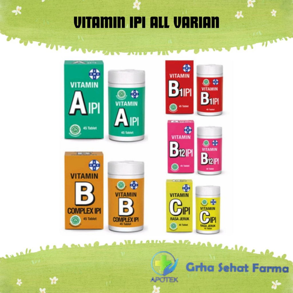 vitamin ipi vit c ipi// vit b1 ipi// vit b complek ipi// vitA ipi// Vit b12 ipi