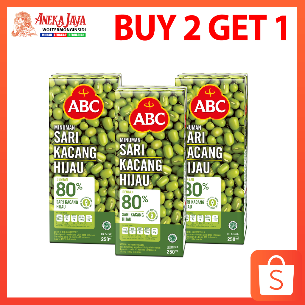 

ABC Sari Kacang Hijau 250ml Buy2Get1
