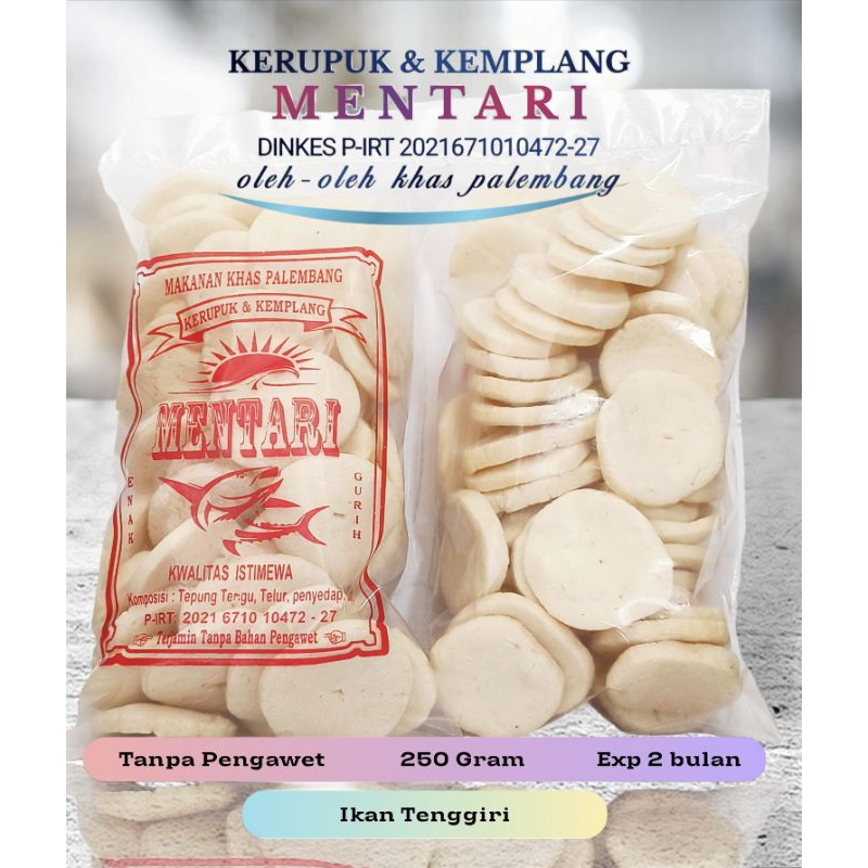 

Kerupuk Kancing Super Kemplang Kancing Super Khas Palembang 250 Gram