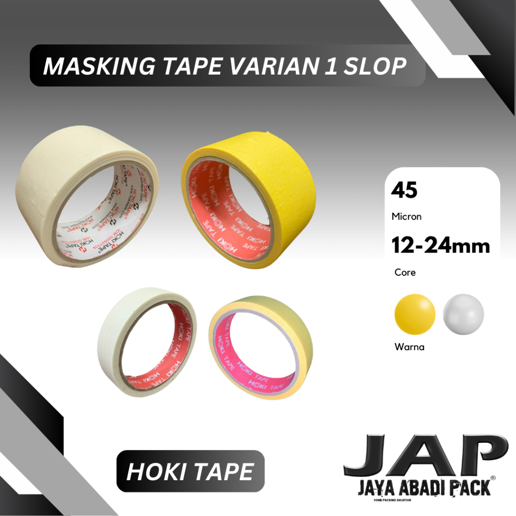 

PAKET MURAH 1 SLOP Masking Tape ( 1 Slop = 6 Pcs / Roll )