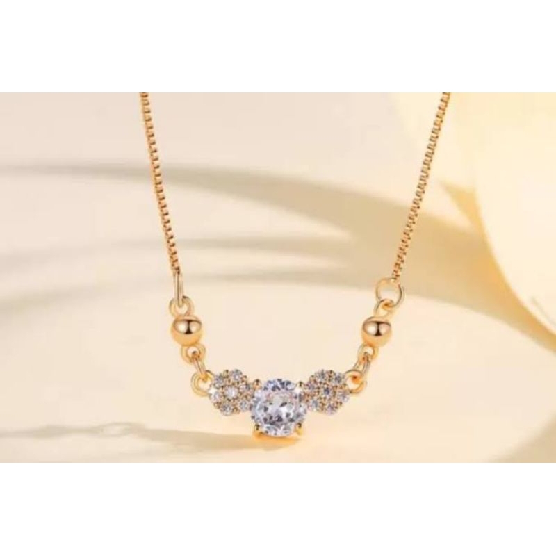 KALUNG PANJANG 60CM BERLAPUS EMAS ASLI 24 KARAT