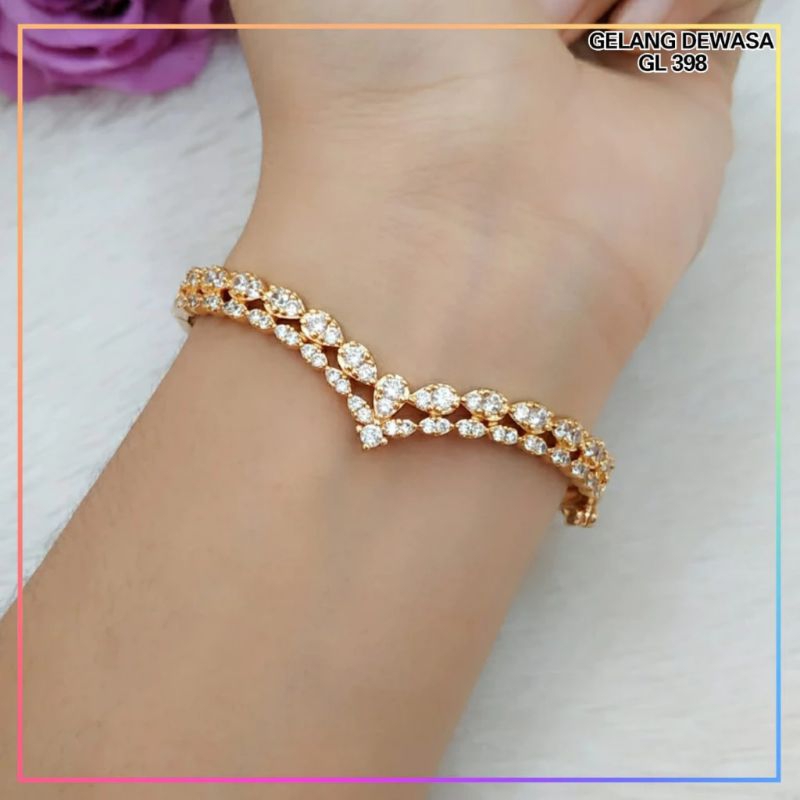 Gelang xuping gelang dewasa bangkok fuji permata tetes perhiasan GL 398