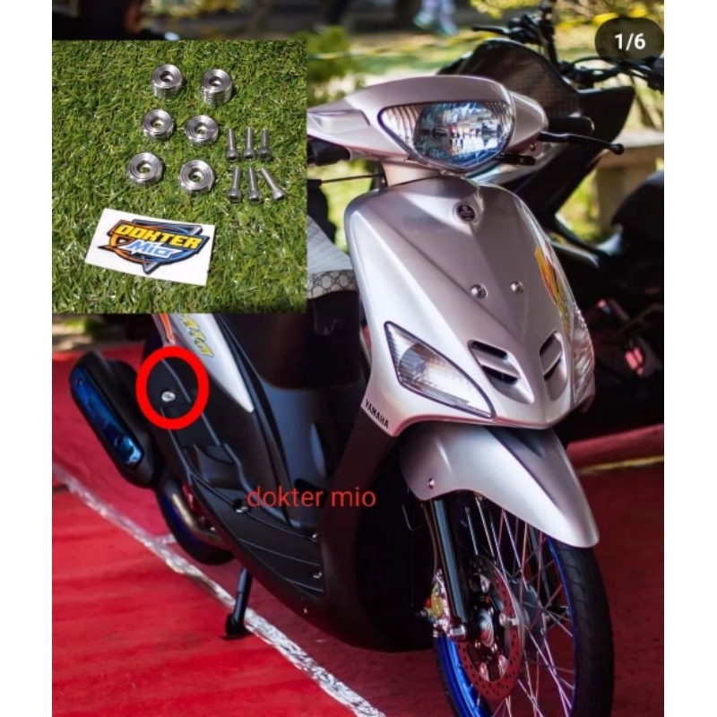 Coinan Injekan kaki Mio sporty atau smile stainless