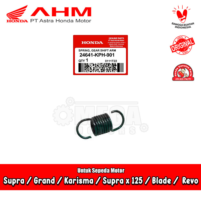 Spring Gear Shift Arm As Operan Honda Supra x Blade 125 Karbu Fi Karisma Original AHM 24641-KPH-901