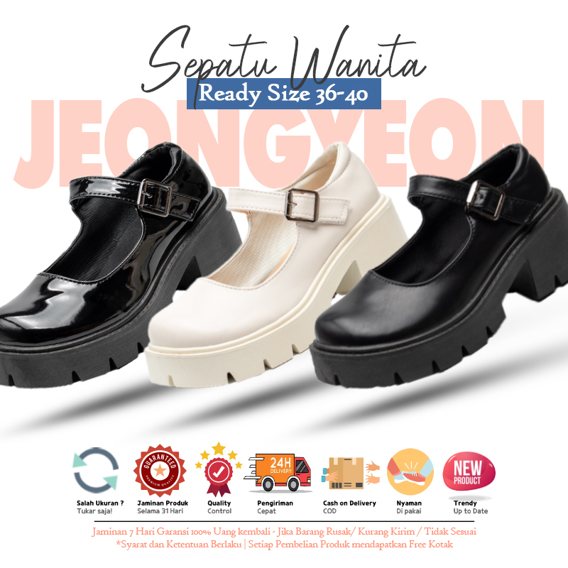 Jeongyeon Sepatu Docmart Sneakers Wanita Sneakers Shoes Fashion Korea