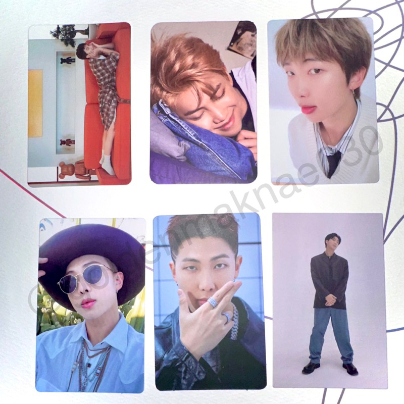 BTS Namjoon RM Photocard PC BE, Love Yourself Vinyl, Speak Yourself Tour, Memo 2021, Proof, Indigo