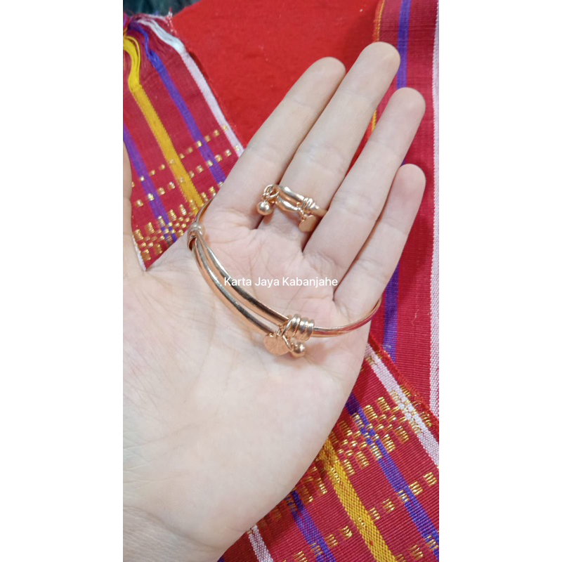 GELANG KARO DAN CINCIN KARO REPLIKA|| SET DEWASA
