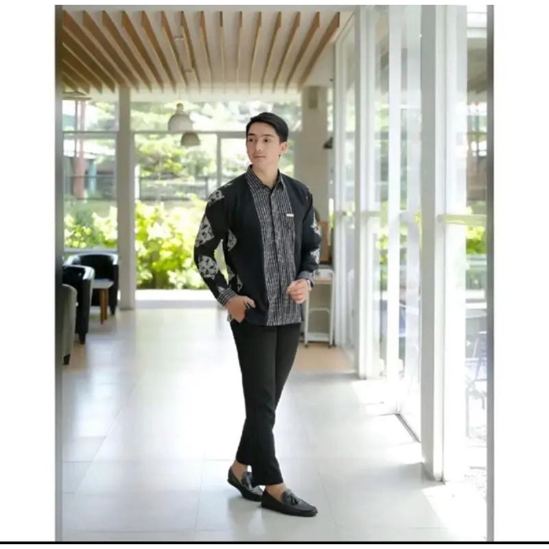 kemeja tenun pria premium halusan