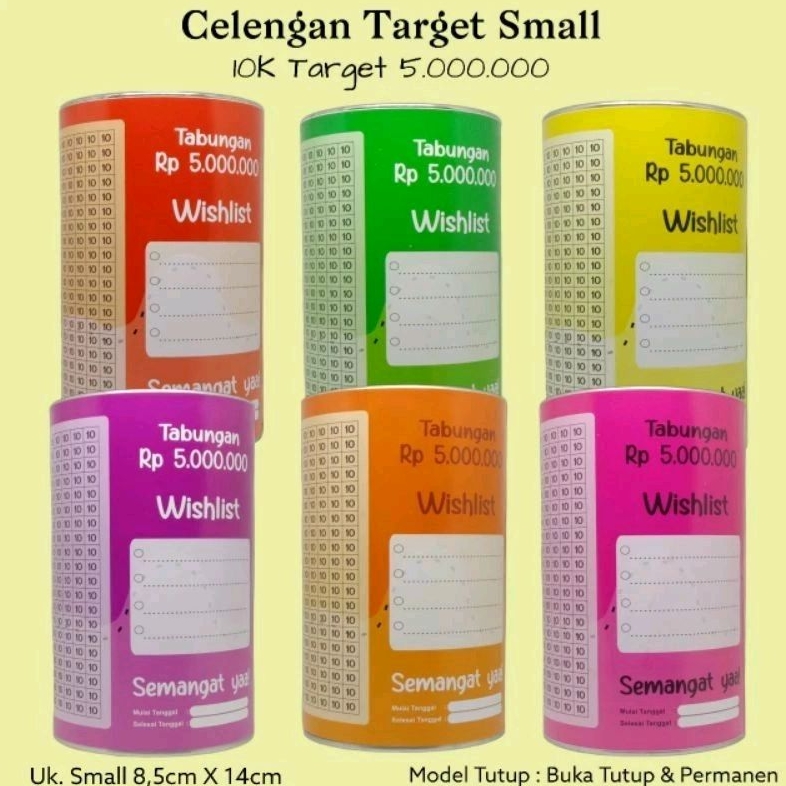 Celengan Target 10k Target 5jt Celengan Target Murah Celengan Target Souvenir Hadiah Celengan Target