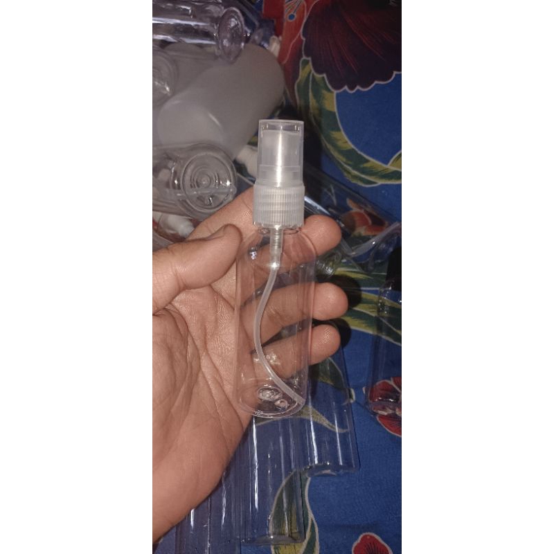 botol 60 ml spray plastik untuk parfum botol bening tutup bening