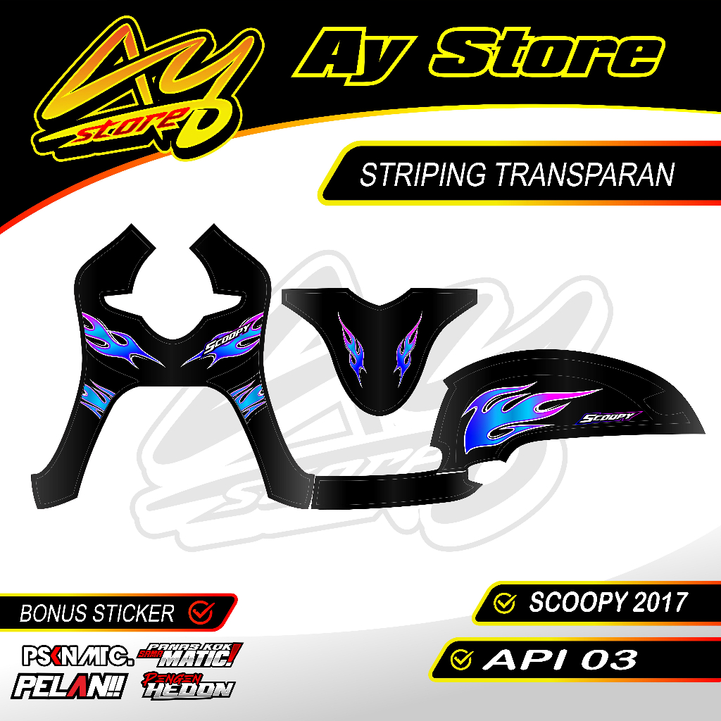 STRIPING API 03 - STRIPING SCOOPY 2017 - STRIPING TRANSPARAN