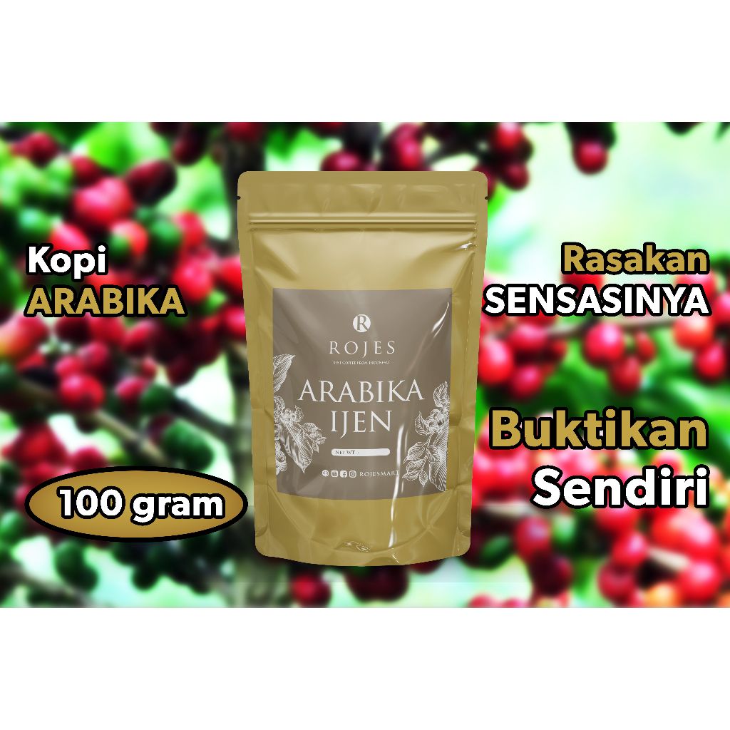 

Kopi bubuk Arabika Ijen | 100 Gram - ROJES COFFEE