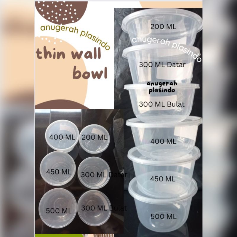 mangkok thinwall bowl plastik 500ml