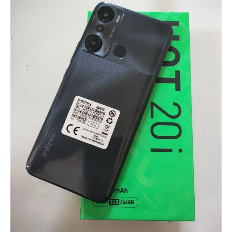 INFINIX HOT 20i RAM 4/64GB SECOND MURAH