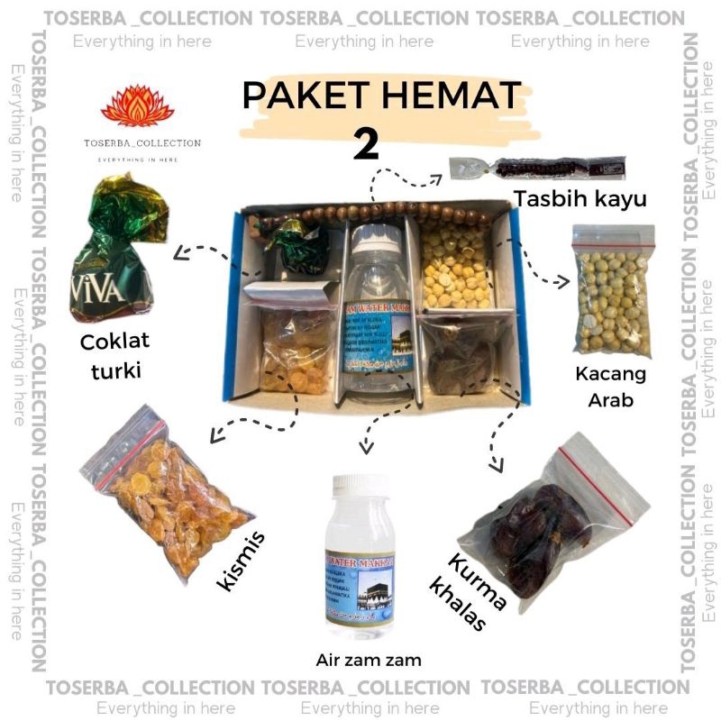 

PAKET HEMAT OLEH OLEH HAJI/UMROH TOSERBA_COLLECTION