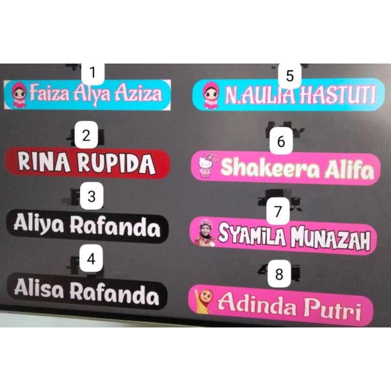 

Stiker Nama Sablon