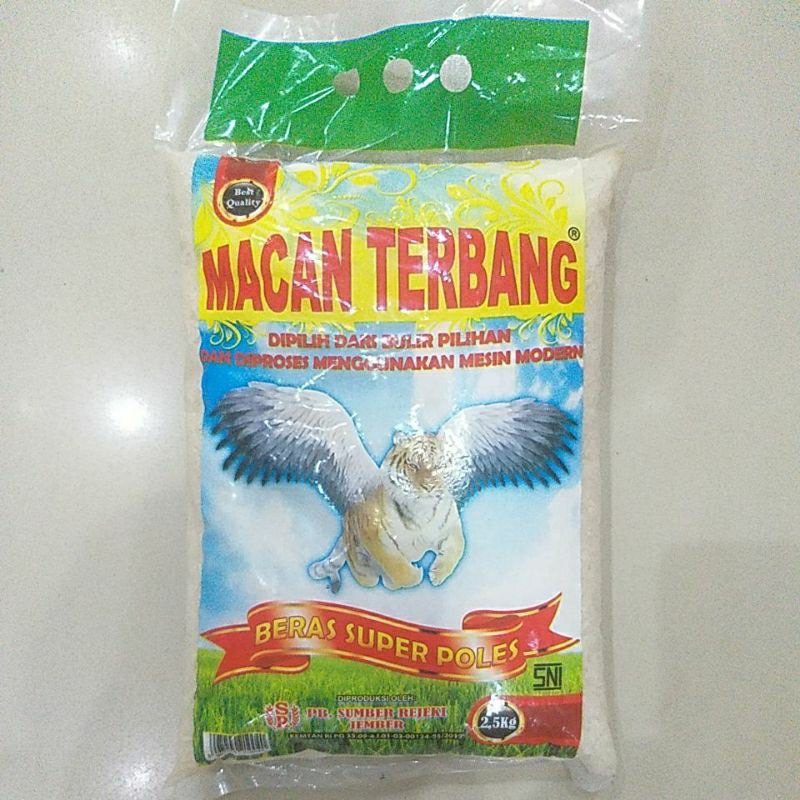 

Macan Terbang - Beras 2,5 Kg Super Poles