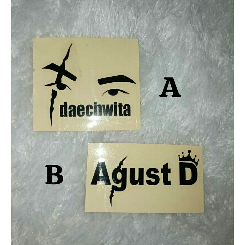 STIKER AGUSTD DAECHWITA SUGA BTS ARMYBOM LIGHSTICK