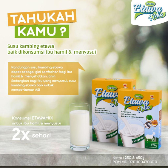 

ETAWAMIX / SUSU KAMBING - ETAWAMIX SUSU HERBAL UNTUK MENINGKATKAN TINGGI BADAN ANAK & DEWASA