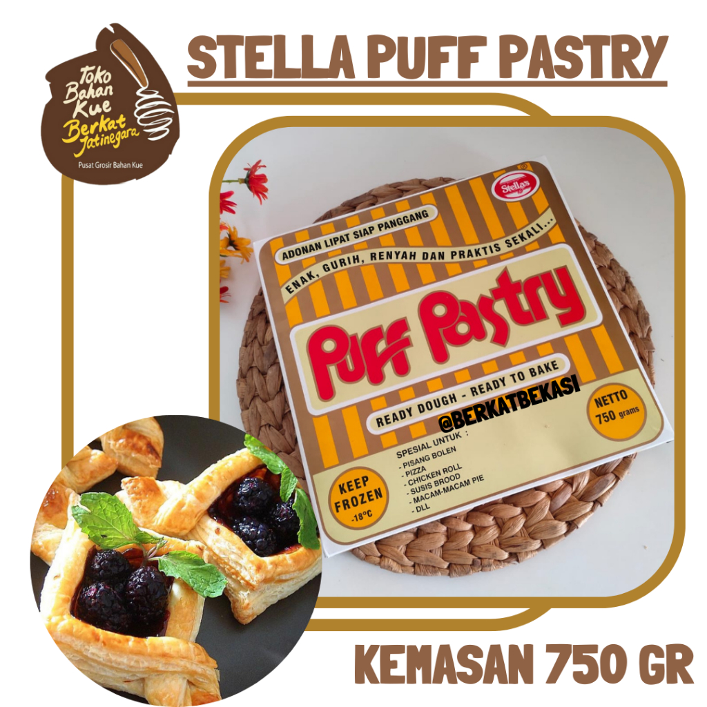 

STELLA PUFF PASTRY 750 GRAM / PUFF PASTRY 750 GRAM