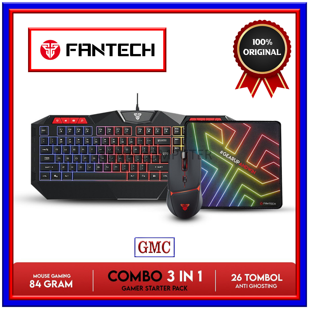 Keyboard Gaming Full set Keyboard-Mouse-Mousepad Gaming Fantech Original