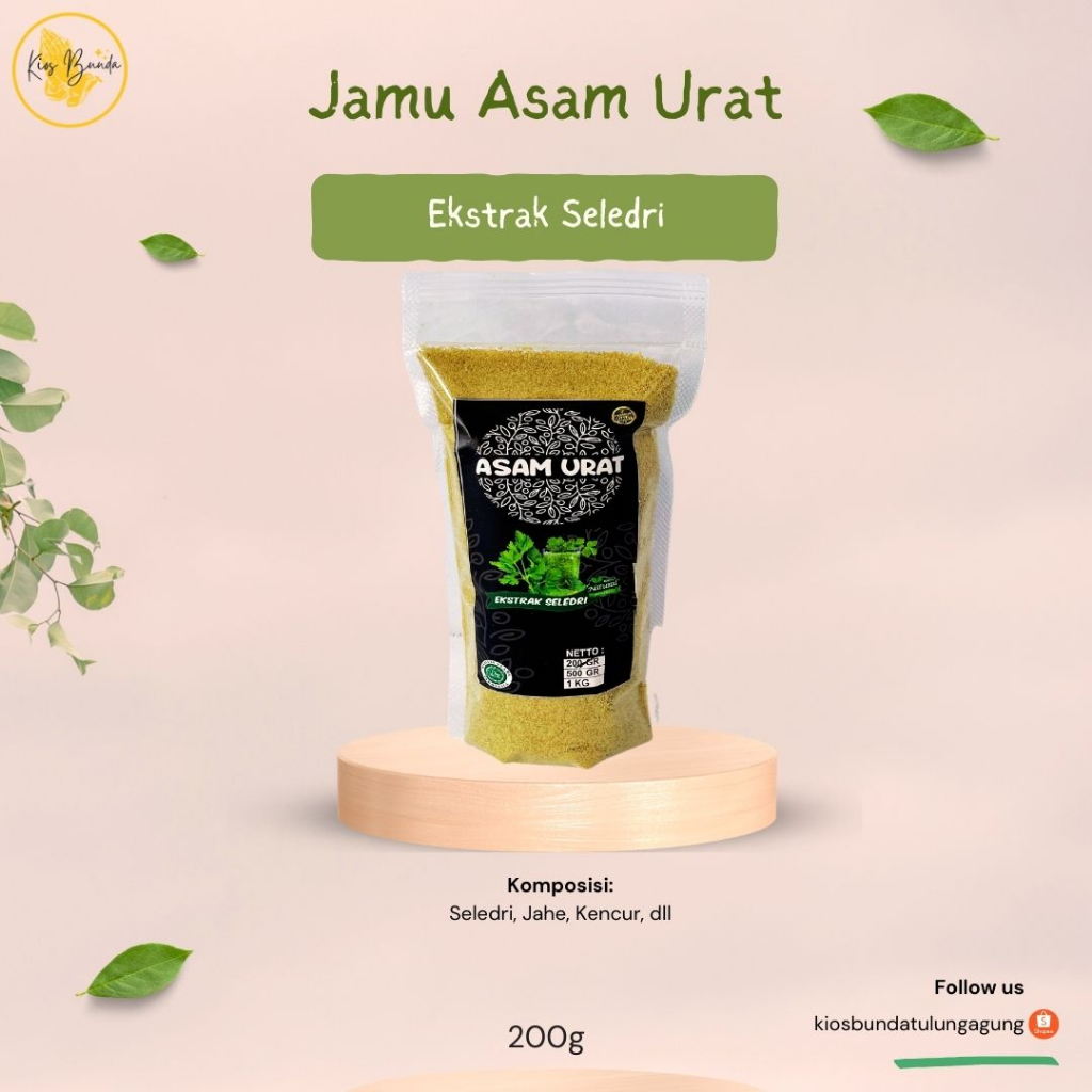 

Jamu Asam Urat / Ekstrak Seledri Instan / Jamu Menurunkan Asam Urat 200g