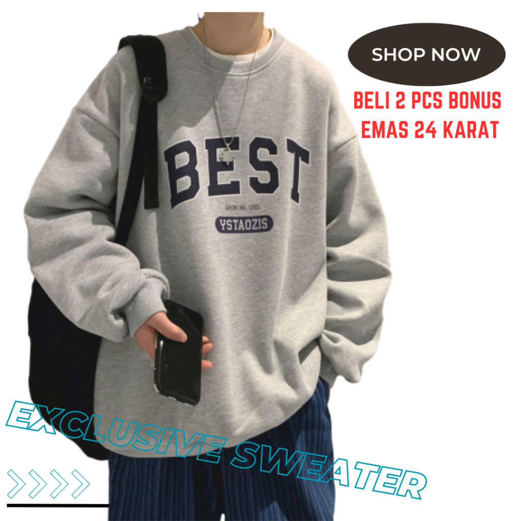 Sweater Crewneck Cowok Crewneck Wanita Sweater Cowok Distro Sweater Cowok Keren