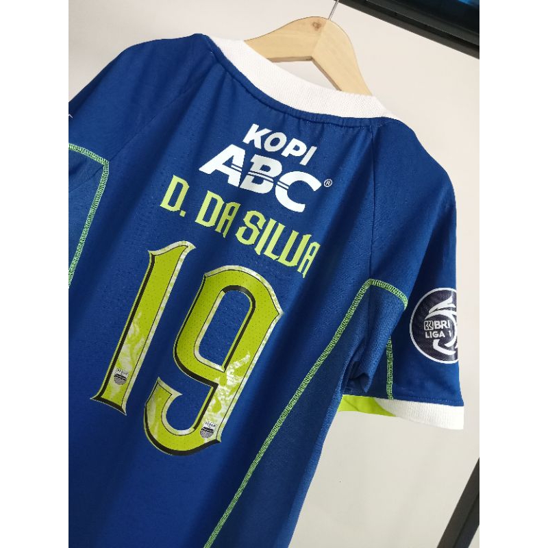 Jersey Matchworn David Da Silva Persib Bandung Home 2022 (M) Original Baju Bola Asli Bekas Pemain Ra