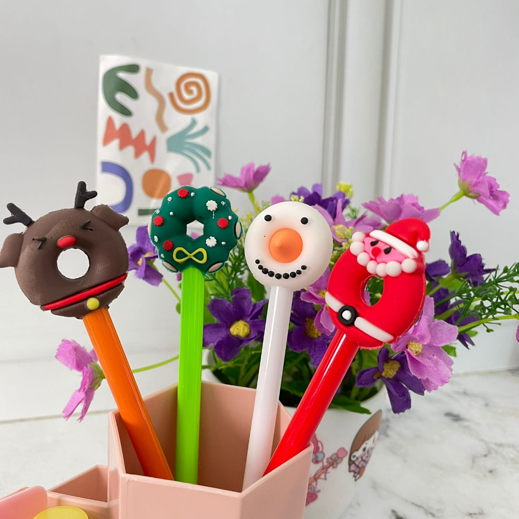 

PULPEN GEL NATAL DONAT EDISI NATAL UNTUK KEPERLUAN ANAK SEKOLAH COD LUCU UNIK