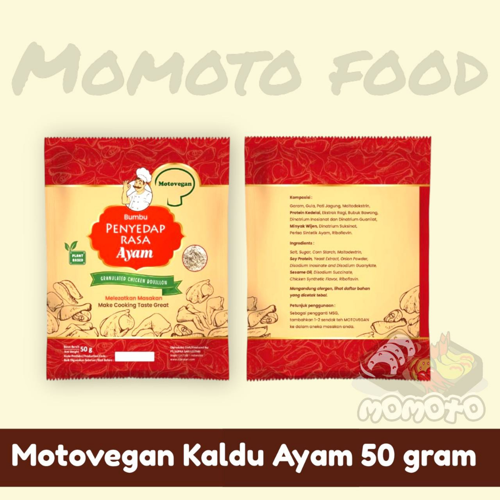 

Motovegan Kaldu Ayam 50 gram