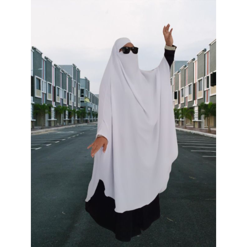 French Khimar overhead jumbo