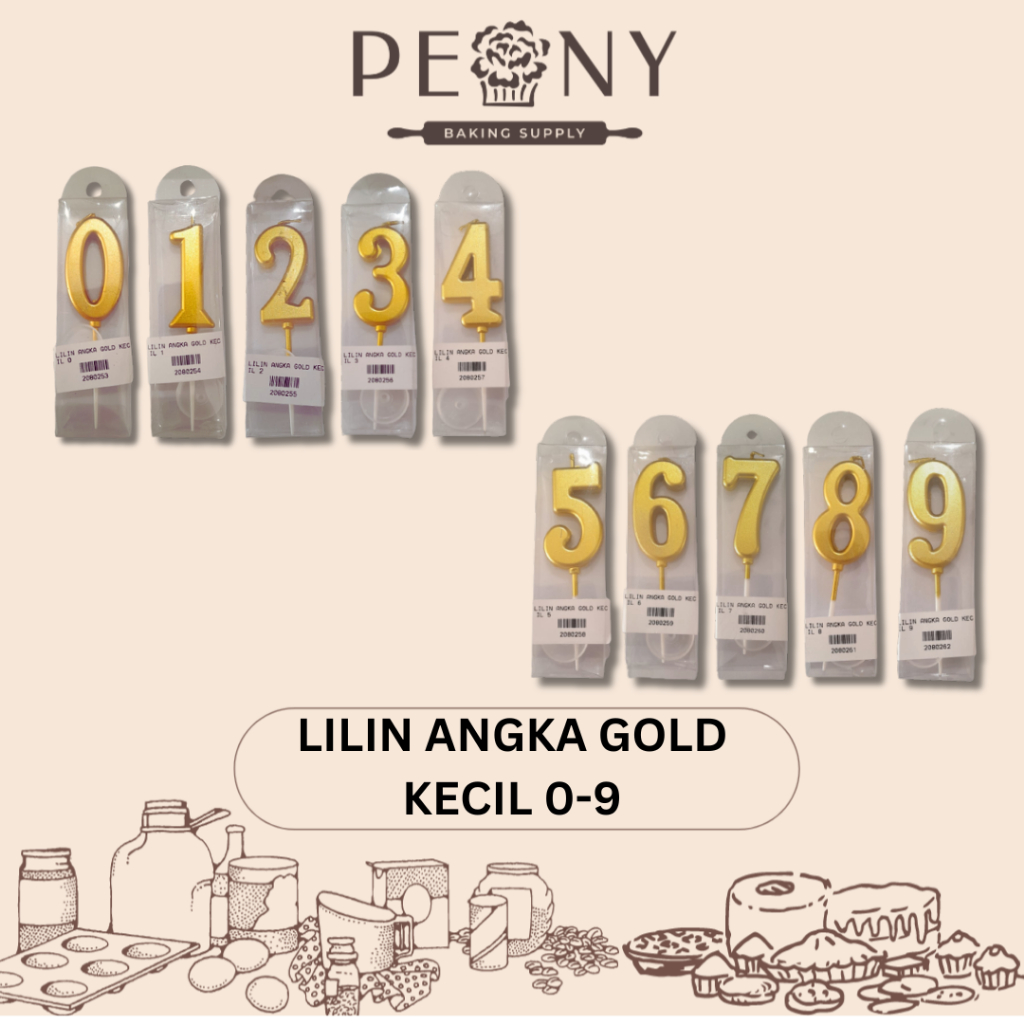 

LILIN ANGKA GOLD KECIL 0-9
