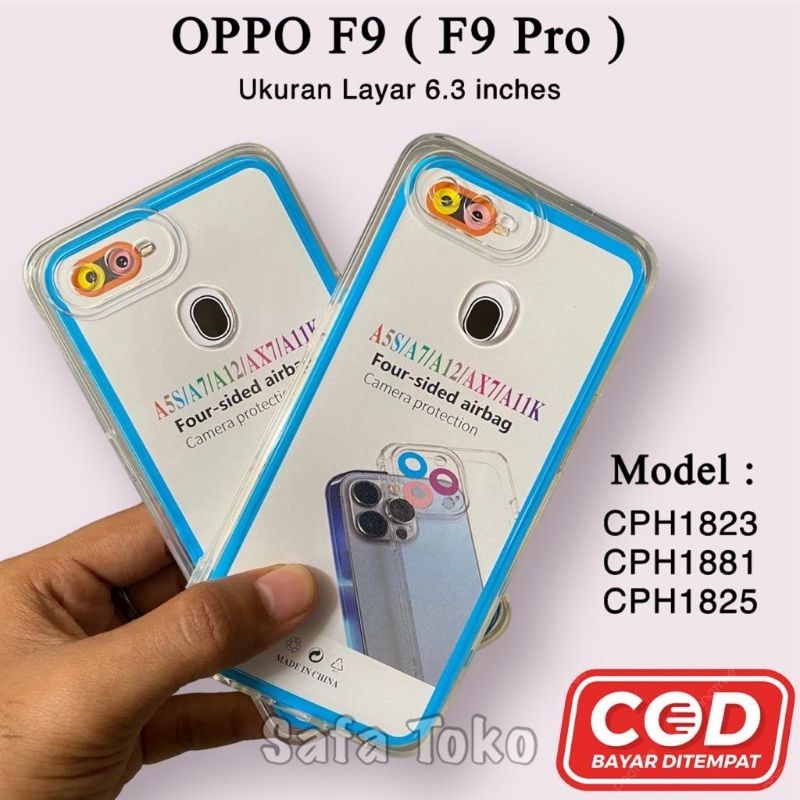 Case Airbag Oppo F9 / F9 Pro / CPH1823 / CPH1881 / CPH1825 Softcase Transparant
