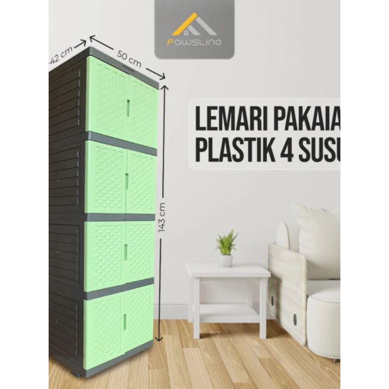 LEMARI 4 SUSUN FAWSLINE