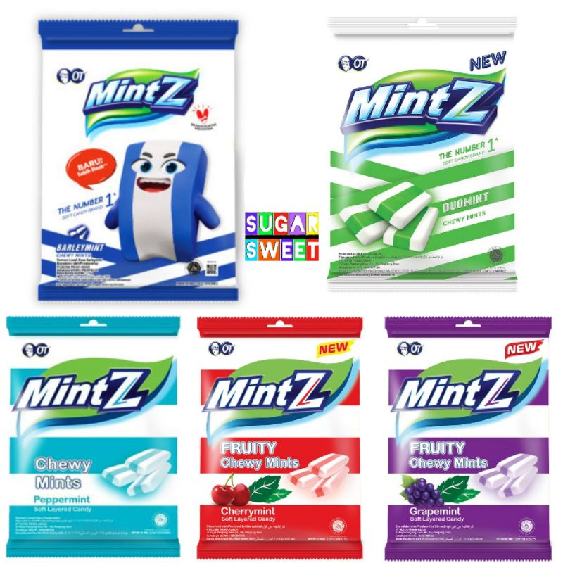 

MINTZ Permen Chewy Mint Lunak (isi 50 pcs) - Permen Mint