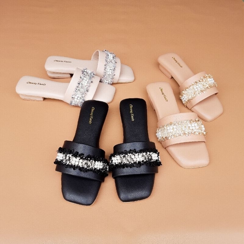 CHEUNG KUEDZ || VIRGINIA || SANDAL WANITA TERBARU || SANDAL WEDGES 3CM