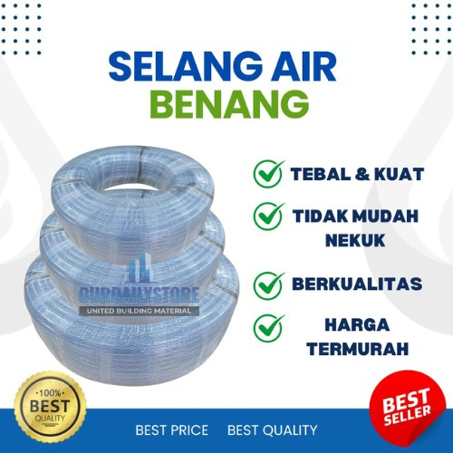 Selang benang 3/4 inch 50 m meter roll / selang air/ selang taman