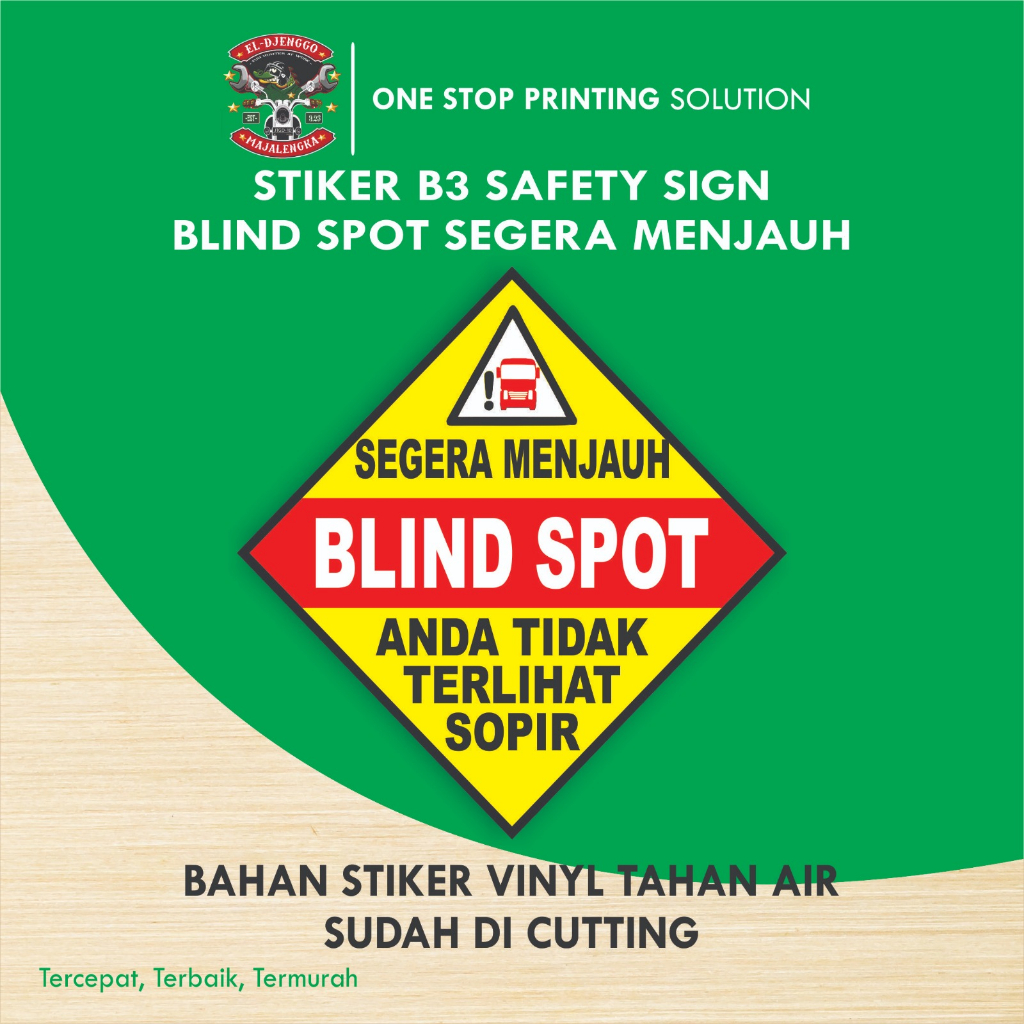 

STIKER SAFETY SIGN K3 BLIND SPOT SEGERA MENJAUH