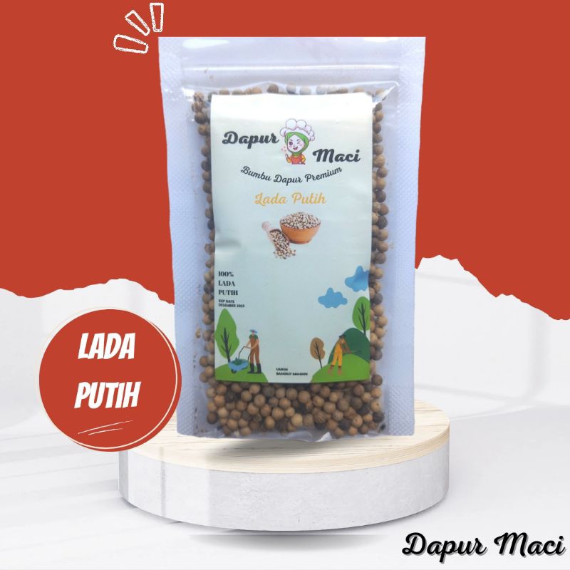 

Lada Putih Bangka Premium 100 g - Dapur Maci