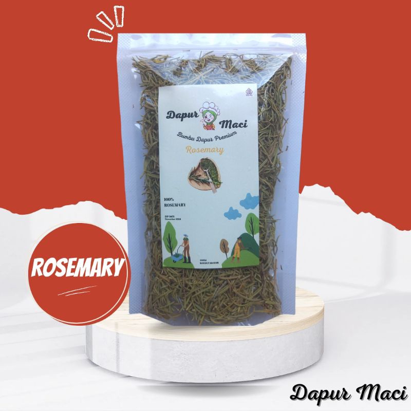 

Daun Rosemary / Dried Rosemary / Pouch Refill 50 Gr - Dapur Maci
