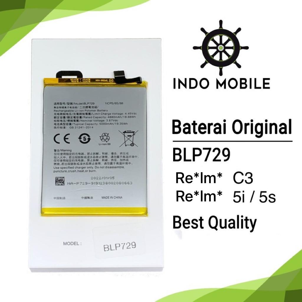 BATTERY BATERAI BLP729 BLP 729 REALME C3 REALME 5i REALME 5S ORIGINAL