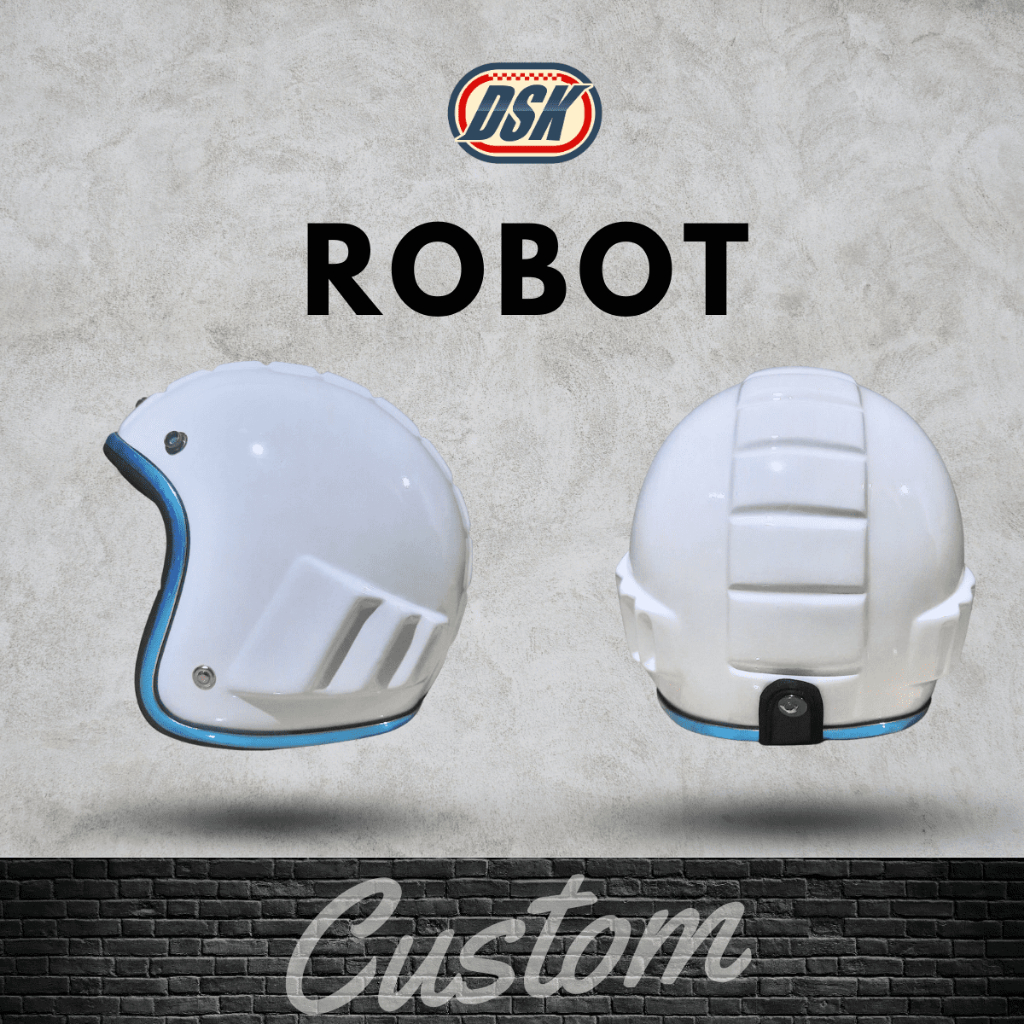 Helm Robot Retro Jadul