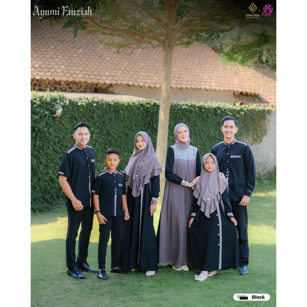 EMKA HIJAB AYUMI FAUZIAH BLACK// SARIMBIT KELUARGA TERBARU// READY STOK & SIAP KIRIM