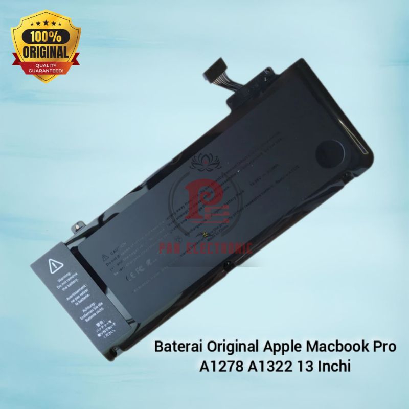 Baterai Apple Macbook Pro A1278 A1322 - 13 Inchi