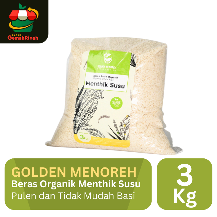 

Beras Organik Menthik Susu Golden Menoreh 3kg