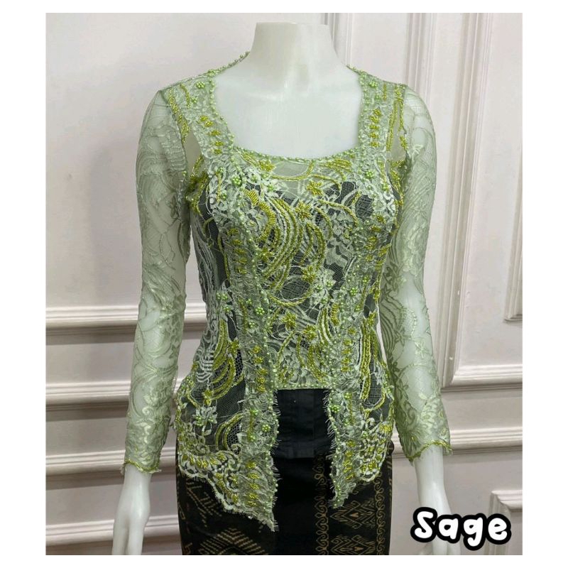 SIMONA KEBAYA Payet Metalik Sabrina Kebaya Saja Kebaya Bali