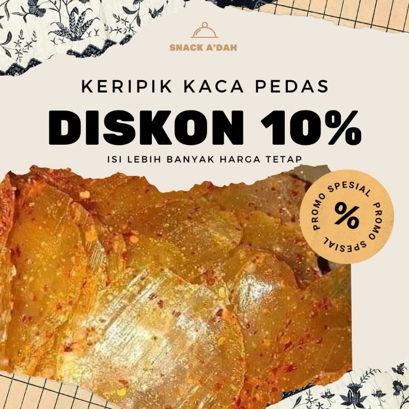 

Keripik Kaca Pedas Gurih Daun Jeruk