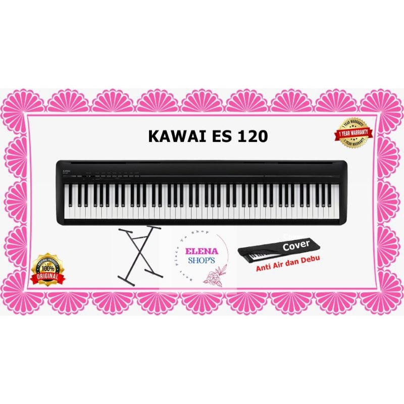 Piano Digital Kawai ES120/ ES120 Garansi Resmi Bonus Cover dan Stand