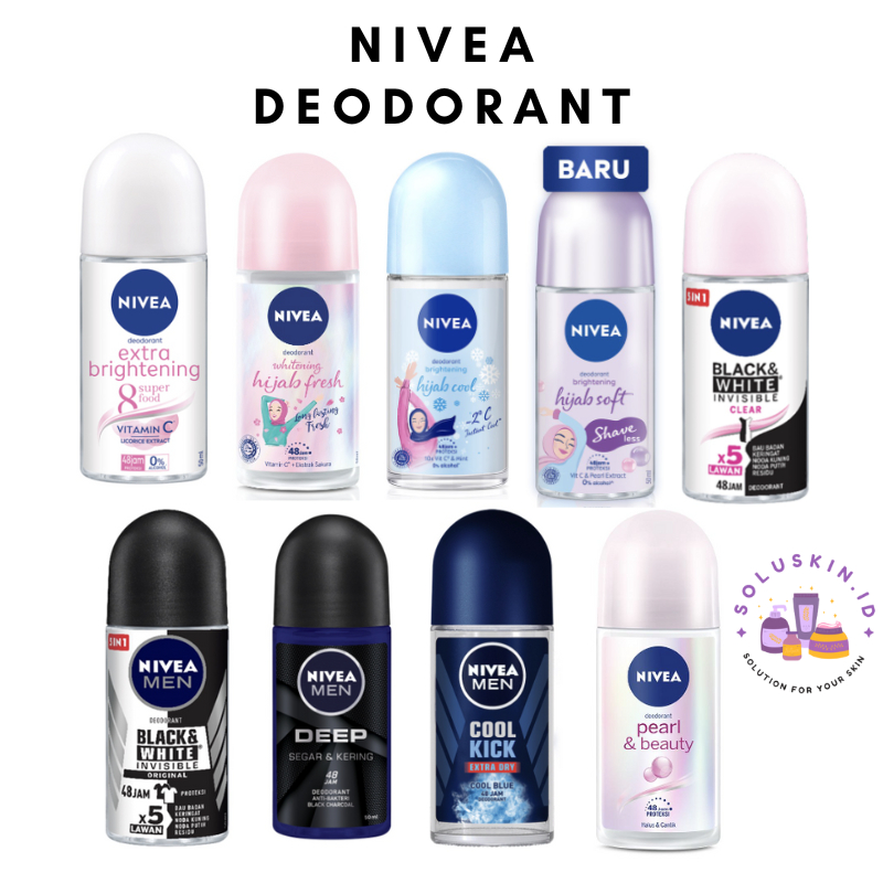[READY] NIVEA DEODORANT EXTRA BRIGHTENING | NIVEA MEN PERSONAL CARE DEODORANT INVISIBLE BLACK & WHIT